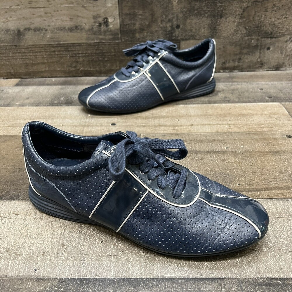 Cole Haan Grand Os Womens Perforated Leather Casual Sneakers Size 7 B